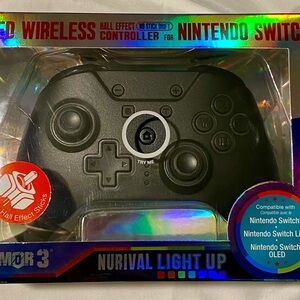 LED Nintendo Switch Wireless Controller - Black
